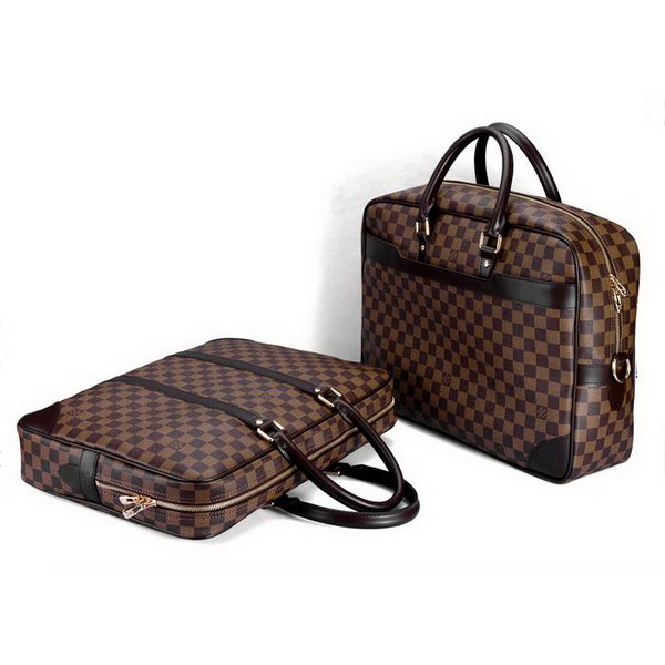Louis Vuitton Damier Ebene Canvas Porte-Document Voyace GM N41122 Louis Vuitton Damier Ebene Canvas Porte-Document Voyace GM N41122